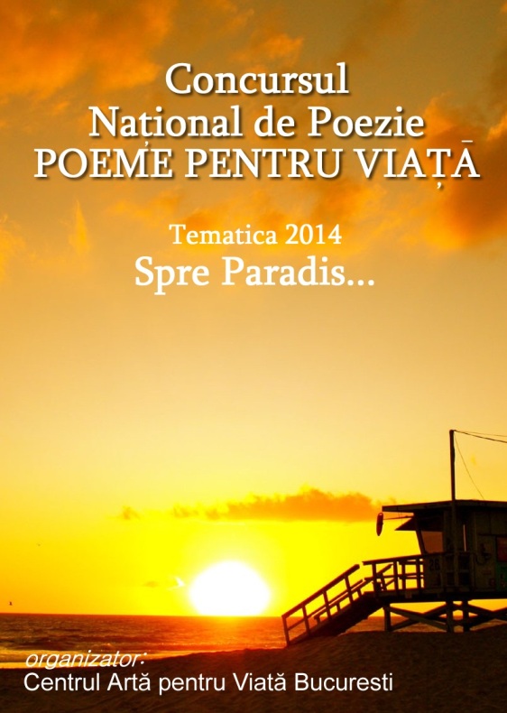 Concursul National de Poezie POEME PENTRU VIATA 2014
