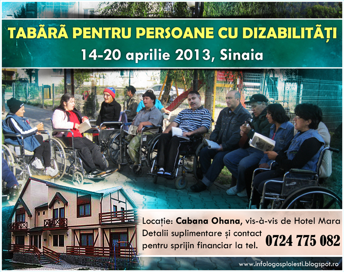 Tabara pentru persoane cu dizabilitati la Sinaia