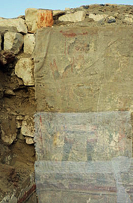 Cea mai timpurie pictura a lui Isus Hristos, descoperita de cercetatori intr-un mormant egiptean