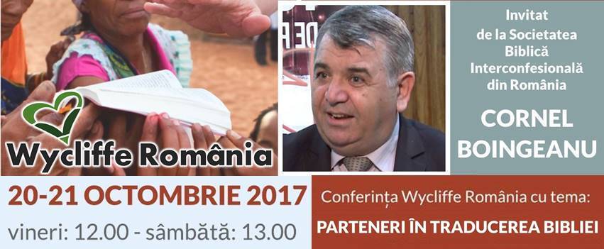 Conferința Wycliffe România ”Parteneri în Traducerea Bibliei”, Sibiu