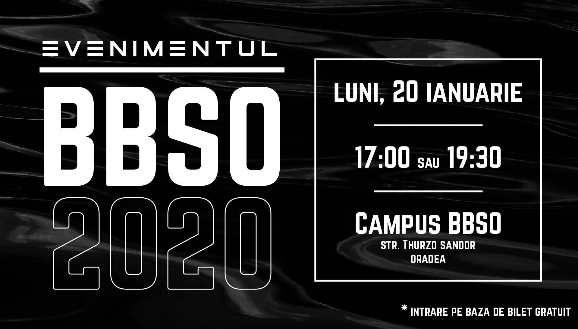Evenimentul BBSO 2020 - 20 Ianuarie, Oradea