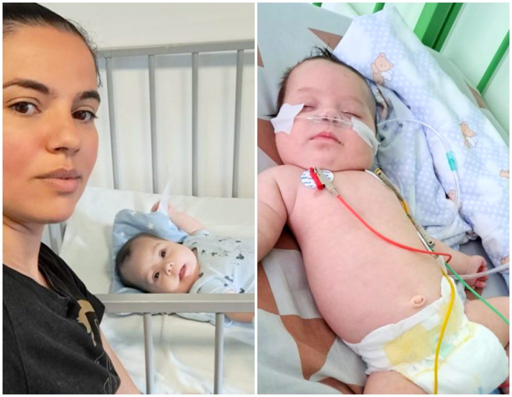 Un bebeluș suferă de Multiple malformații la inimă care-i pun viața în pericol!
