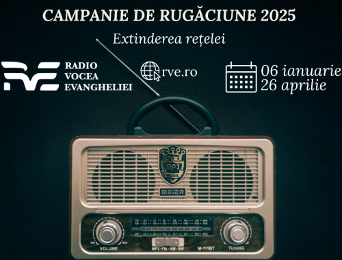 Campanie de rugăciune pentru extinderea rețelei Radio Vocea Evangheliei