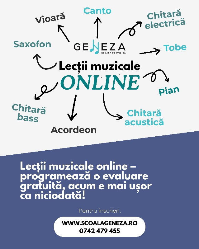 Lecții de Muzică Online – Școala Geneza - Oradea