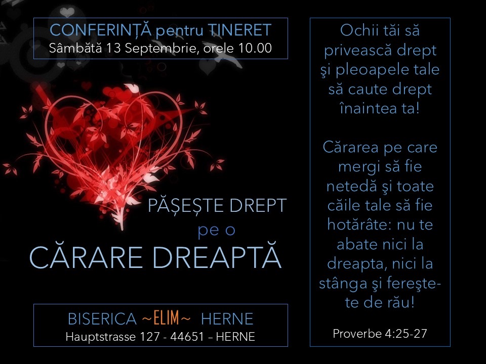 Conferință pentru tineri 2025