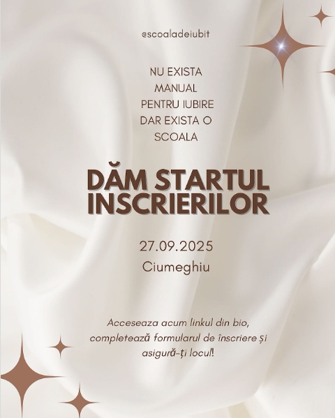Conferință pentru adolescenți și tineri - Școala de iubit