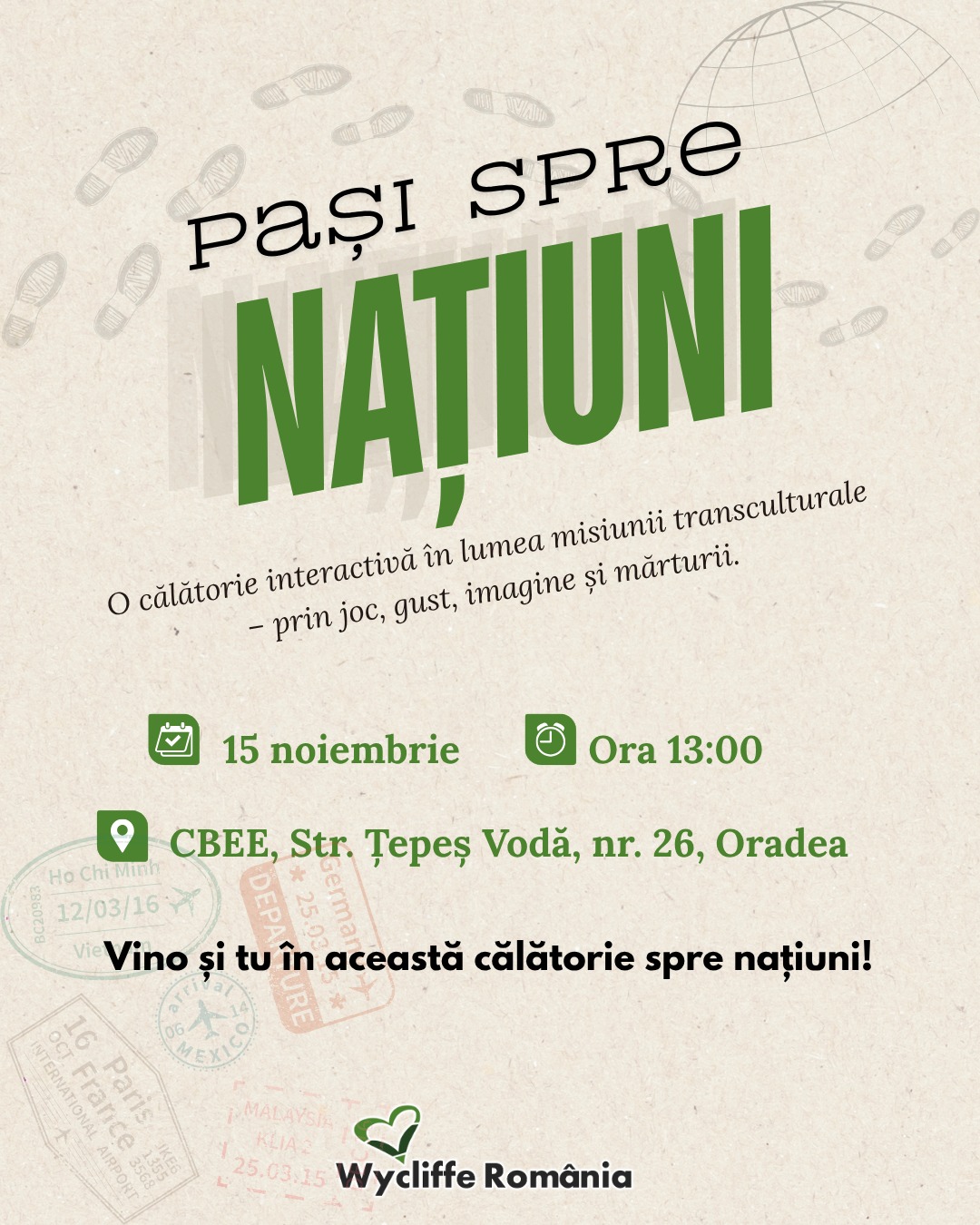 Pași spre națiuni - o experiență inedită Wycliffe România