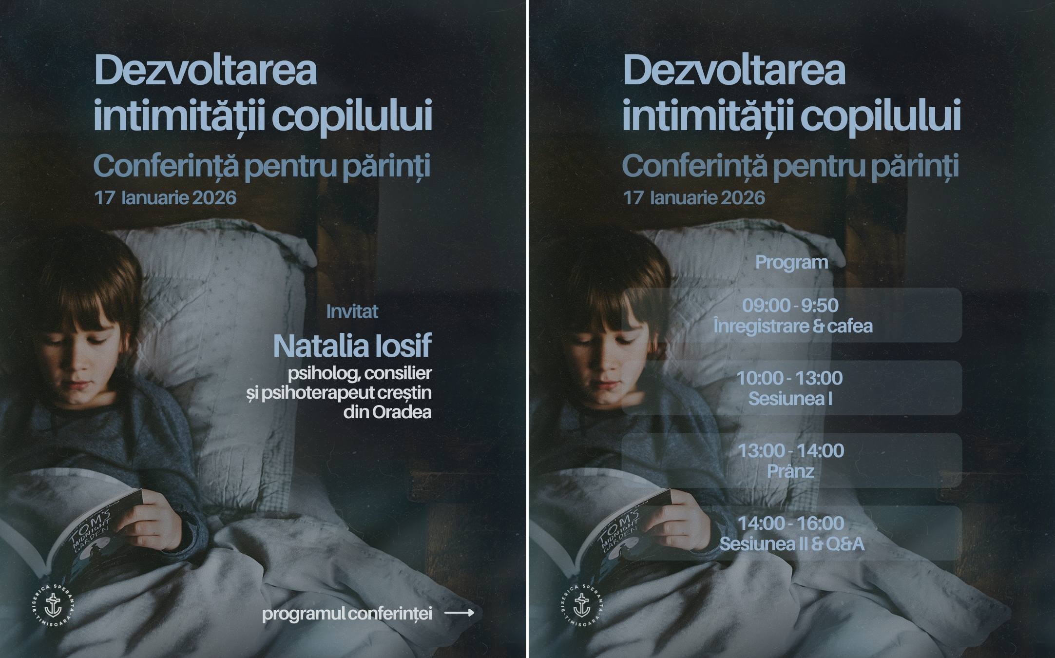 Dezvoltarea intimității copilului - conferință pentru părinți