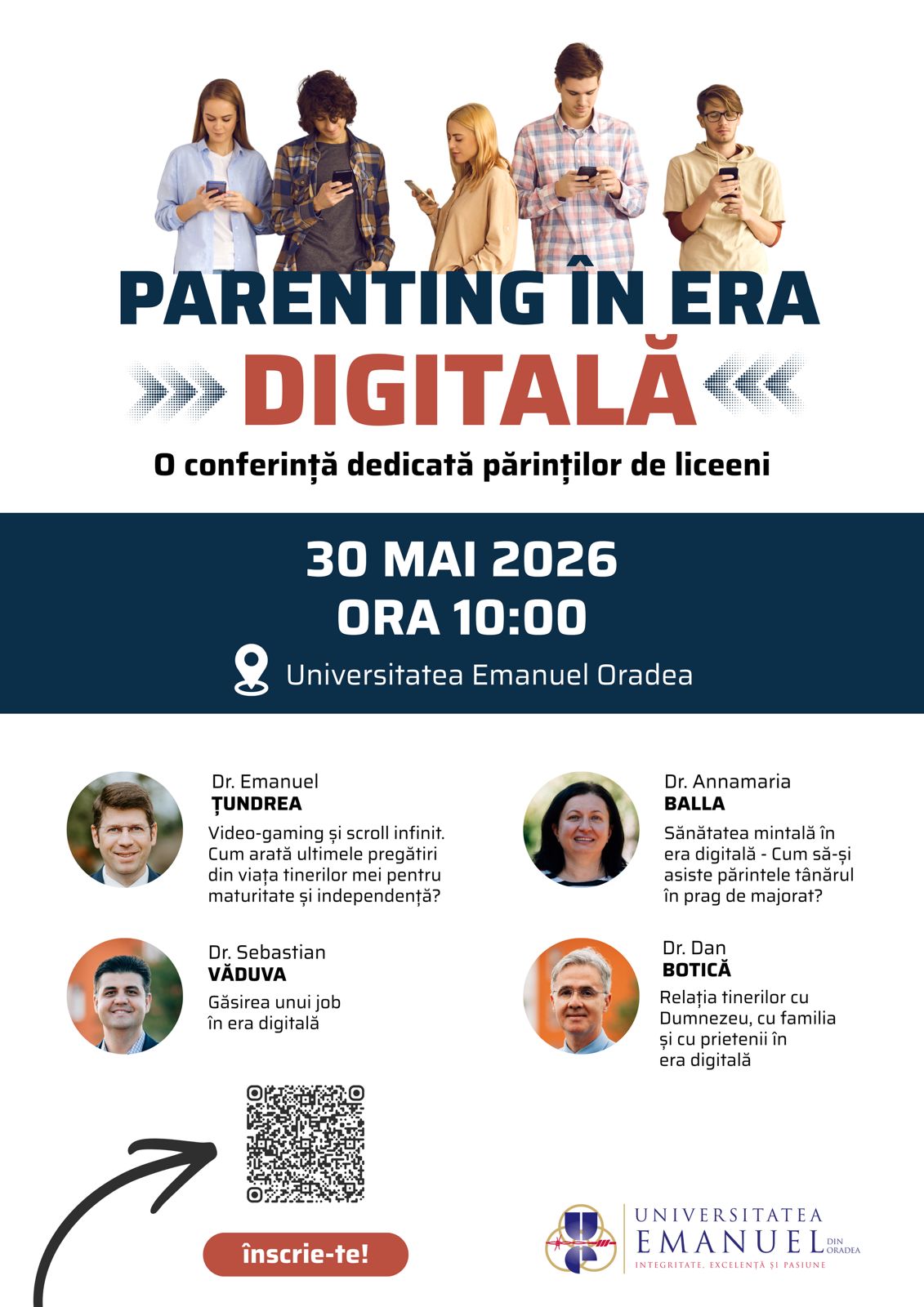 Parenting în era digitală - o conferință dedicată părinților de liceeni