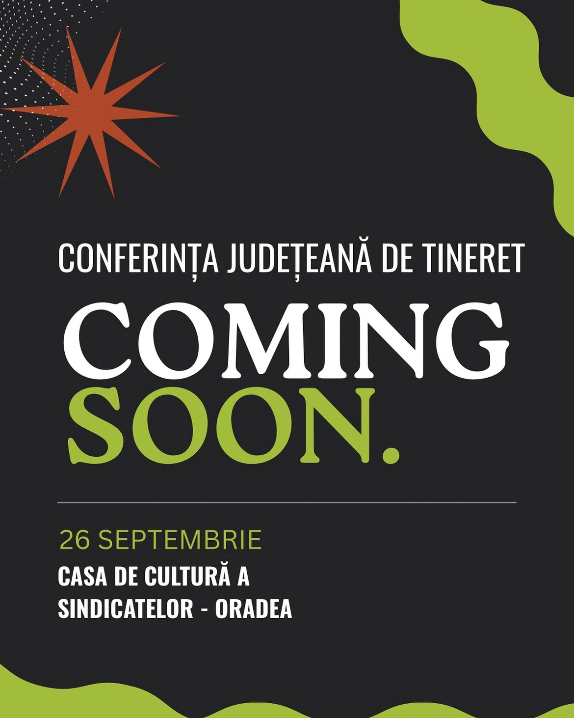 Întâlnirea Județeană de Tineret CRPO - Oradea 26 septembrie 2026