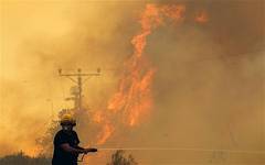 Cel mai mare incendiu din istoria Israelului nu poate fi stins (Video) 