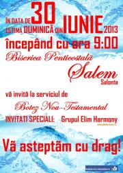 Duminică 30.06.2013 - Botez Nou-Testamentar la Salonta