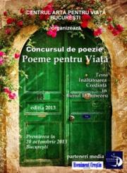Concursul de poezie POEME PENTRU VIATA 2013