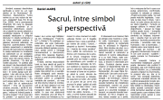 Sacrul, între simbol și perspectivã