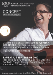 Concert GRAHAM KENDRICKS Exclusiv in Romania!