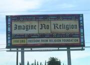 Reclama ateista: “Imaginati-va viata fara nici o religie”, “ Dormiti Duminica”