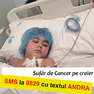 Andra sufera de CANCER pe CREIER! Donează 2 Euro prin SMS pentru Andra!